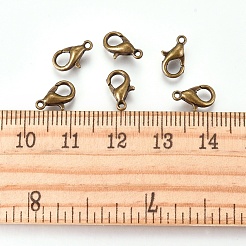 亜鉛合金カニカン  オウムトリガークラスプ  ミックスカラー  ミックスカラー  10x6mm  穴：1mm&nbsp;X-E103-M