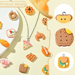 15шт 15 стиля непрозрачные подвески из смолы&nbsp;FIND-YW0005-78