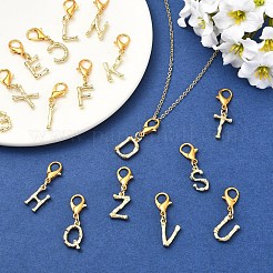 26 шт. подвесные украшения из сплава с буквами A~Z&nbsp;HJEW-YW00199