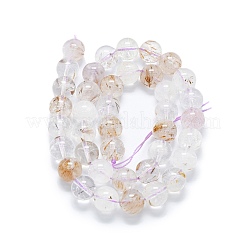 Нити бусин из натурального рутилированного кварца&nbsp;G-K245-A04-05