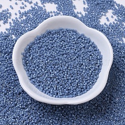 MIYUKIデリカビーズ  シリンダー  日本製シードビーズ  11/0  （db0266)不透明デニムブルー光沢  1.3x1.6mm  穴：0.8mm  約2000PCS /ボトル  10 G /ボトル&nbsp;SEED-JP0008-DB0266