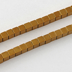 Chapelets de perles en hématite synthétique sans magnétiques&nbsp;G-Q876-2mm-3