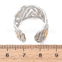 Колец для манжет из нержавеющей стали 304 с полой треугольной формой&nbsp;RJEW-G370-01GP