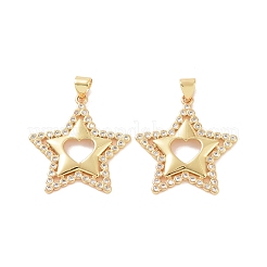 Латунные микро проложить кубического циркония подвески&nbsp;ZIRC-P106-39G