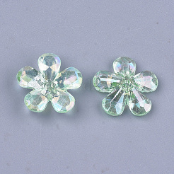 Tapas de abalorios de acrílico transparentes&nbsp;LS-TACR-T007-05C