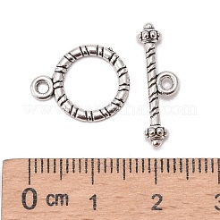 チベット風合金マンテル  カドミウムフリー＆ニッケルフリー＆鉛フリー  リング  アンティークシルバー  リング：約13 mm幅  長さ16.5mm  バー：幅約6mm  長さ20mm  穴：2mm&nbsp;LF0717Y-NF