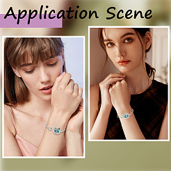 1 шт. браслеты-манжеты из нержавеющей стали&nbsp;BJEW-SC0001-55D