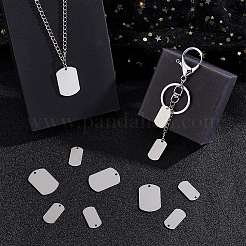 30 комплект 201 нержавеющая сталь штампованные пустые бирки подвески&nbsp;STAS-UN0060-51