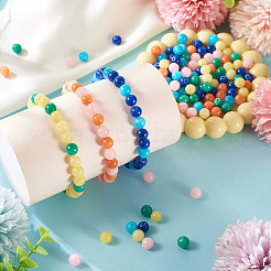 120 шт. 6-х цветные круглые бусины из натурального нефрита Машан G-TA0002-36