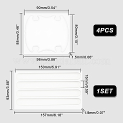 Ahademaker 2 комплект 2 стильных прозрачных защитных бампера из ПВХ для предотвращения столкновений&nbsp;DIY-GA0004-03
