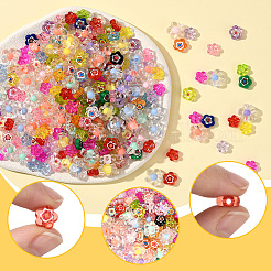 300шт 3 стиля прозрачные акриловые бусины&nbsp;MACR-SP0002-04