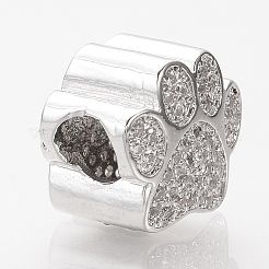 Латунные микро проложить Цирконий Европейский бисером ZIRC-T002-101