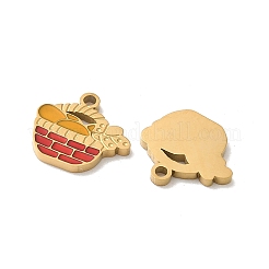 Подвески из нержавеющей стали 304 с эмалью&nbsp;STAS-I351-11G