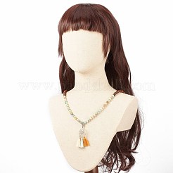 Ом мани падме хум буддийское ожерелье NJEW-JN03839