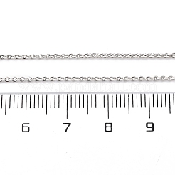 Латунь кабель цепи материалы для ожерлеья&nbsp;NJEW-D302-78P