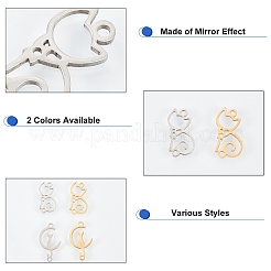 16 шт. 4-х стилевых соединительных звеньев/коннекторов из нержавеющей стали 201&nbsp;STAS-DC0001-73