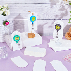 100 шт. Карточки-проигрыватели значков для ювелирных изделий из крафт-бумаги&nbsp;OPC-NB0001-04B