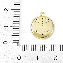 Латунные микропаве прозрачные подвески с фианитом KK-L238-29G