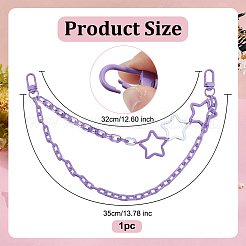 3шт акриловая кабельная цепь двухслойная сумка декоративные цепи&nbsp;HJEW-OC00309