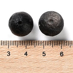 Бусины из натурального серебряного обсидиана G-G098-01