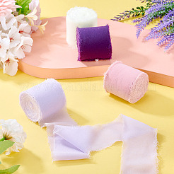 4 рулон двухцветной полиэстеровой ленты с потертостями OCOR-TA0002-87A