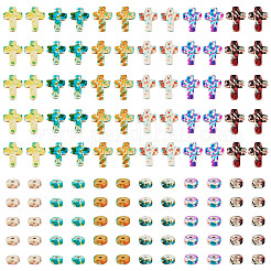 360 pieza de 12 estilos de cuentas de turquesa sintéticas para pintura para hornear&nbsp;G-TA0003-32