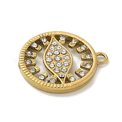 Подвески из нержавеющей стали 304 со стразами&nbsp;STAS-I322-49G