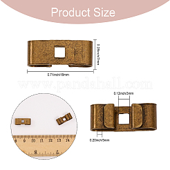 30 шт. железные застежки-слайды для галстука-боло IFIN-CA0001-61