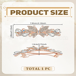 1 шт. заколки для волос со стразами из сплава&nbsp;PHAR-LP0001-34B