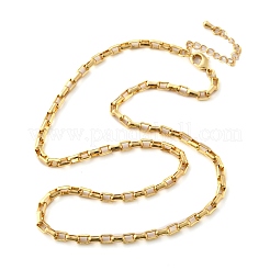 Латунные цепочки-коробки для женщин и мужчин&nbsp;NJEW-F337-06G