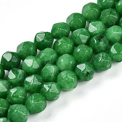 Окрашенные природные малайзии нефрита бисер нитей G-T139-8mm-48