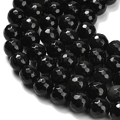 Природные обсидиана бисер нитей&nbsp;G-C280-B11-10mm