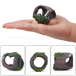 2 Stück 2 Stile Baumstumpfskulptur aus Kunstharz&nbsp;DJEW-GF0001-86