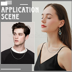 10 шт. цепочки-коробки из нержавеющей стали 304&nbsp;NJEW-SC0001-34P-01