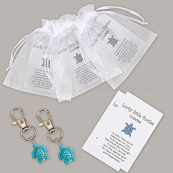 1 коробка подвеска в виде черепахи из смолы&nbsp;HJEW-CP0001-26