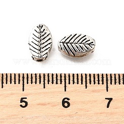 Сплавочные овальные бусины тибетского стиля &nbsp;TIBE-L008-46AS