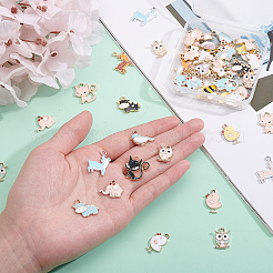 Подвески из эмали и сплава&nbsp;ENAM-BC0001-03