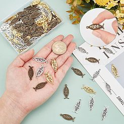 120 шт. подвески из двухцветного сплава PALLOY-CA0002-34