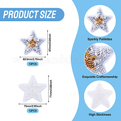 24 шт. 2 стиля полиэстеровых термопереносных виниловых листов PATC-TA0001-23