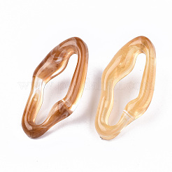Orecchini a bottone in resina trasparente&nbsp;EJEW-T012-05-B01