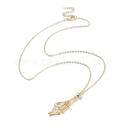 2 шт. 2 цвета латунные звенья цепи макраме сумка пустой камень держатель для изготовления подвесок ожерелья&nbsp;NJEW-JN04466-02