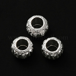 Perle di ottone con texture&nbsp;KK-O143-42S