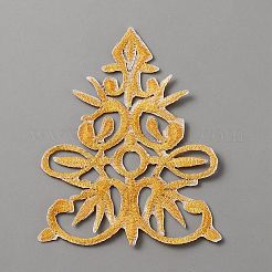 Polyester-Kleidungsflicken mit Blumenmuster&nbsp;PATC-WH0005-09A-01