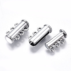 3-пряди латунные магнитного слайд замок застежки KK-Q740-16P