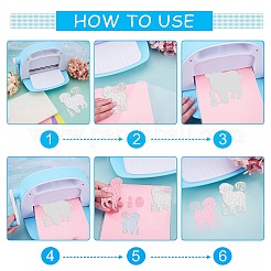 Углеродистая сталь разрезает трафареты DIY-WH0263-0063