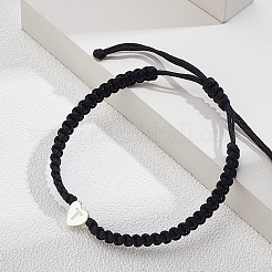 1шт регулируемый нейлоновый шнур плетеный браслет для женщин и мужчин&nbsp;BJEW-LP0001-34T-P