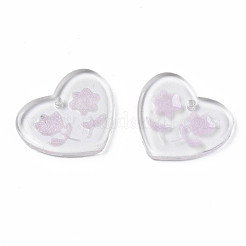 Прозрачные смоляные подвески&nbsp;RESI-N030-001E