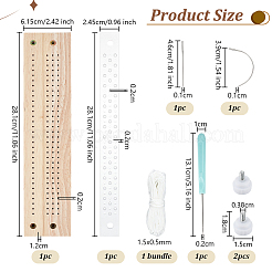 Ensemble d'outils de poinçonnage et de reliure en bois et acrylique&nbsp;DIY-WH0021-76