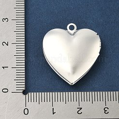 Herz-Medaillon-Anhänger aus Messing&nbsp;KK-K414-12D-S