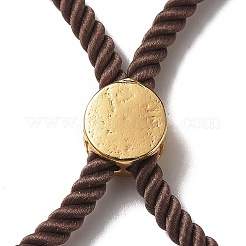 Bracelets coulissants en corde milan torsadée à moitié finis&nbsp;FIND-G032-01G-07